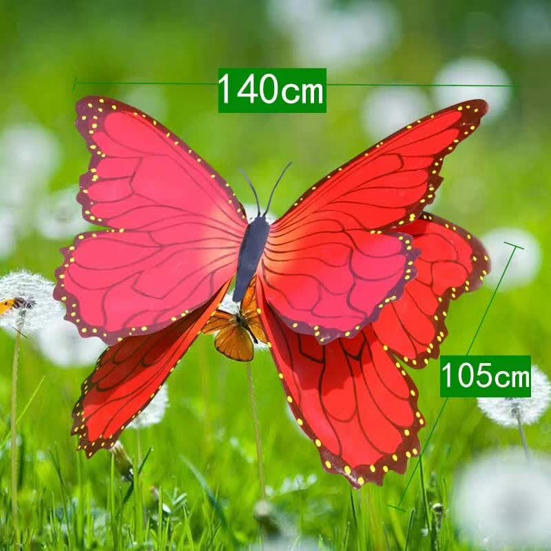 彩色不锈钢蝴蝶雕塑