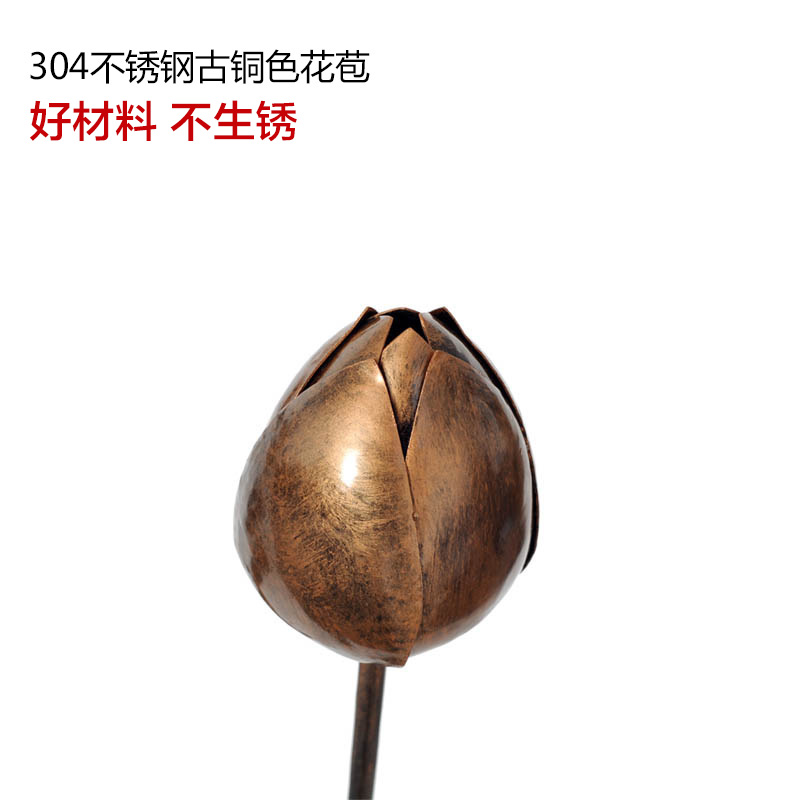 不锈钢花苞雕塑
