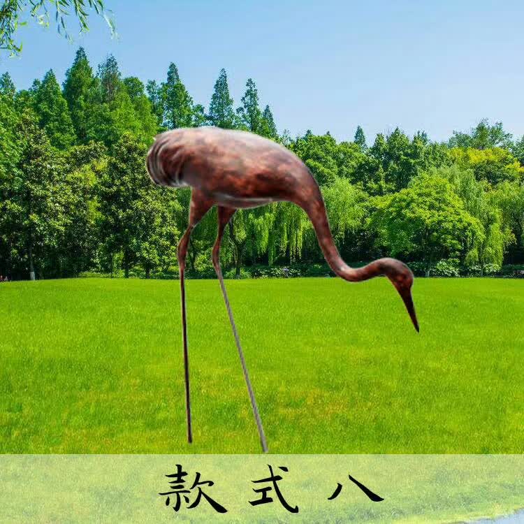 立式仙鹤铜雕
