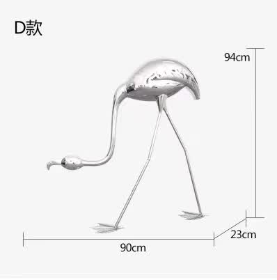 不锈钢火烈鸟雕塑
