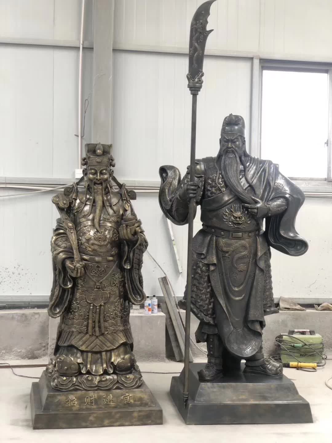 关公人物铜雕