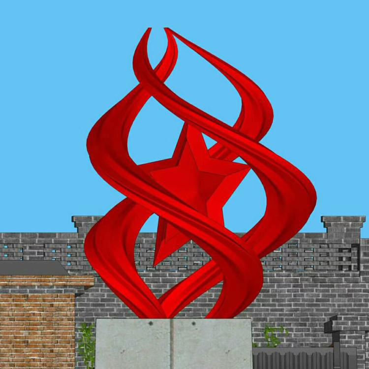 不锈钢抽象景观雕塑