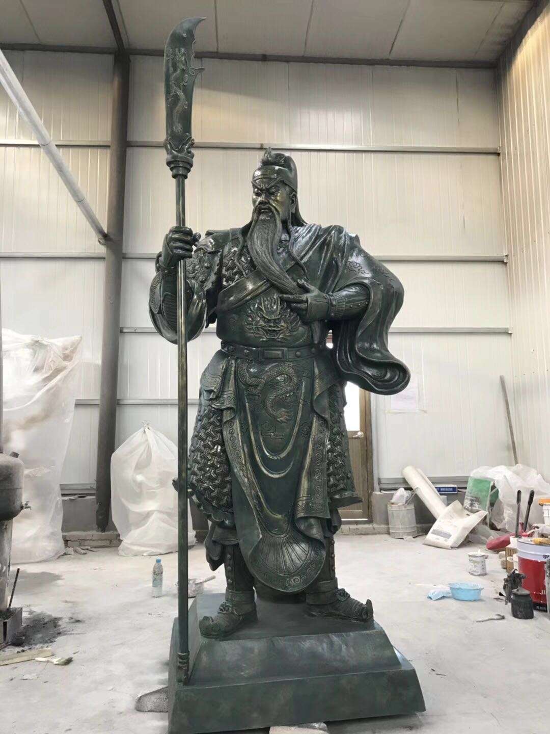 关公人物铜雕