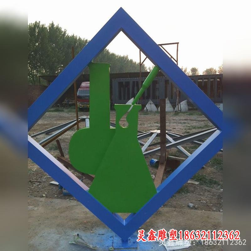 玻璃钢剪纸雕塑，公园不锈钢雕塑