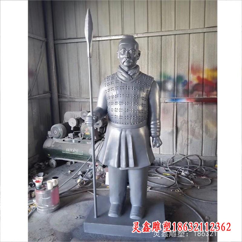 不锈钢兵马俑雕塑