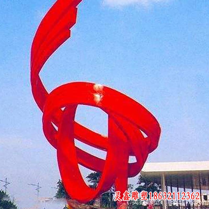 不锈钢抽象雕塑   小区景观雕塑