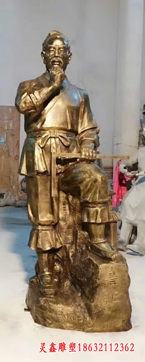 鲁班人物铜雕