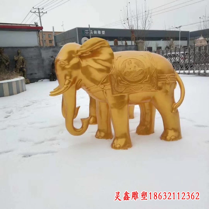 企业大象铜雕