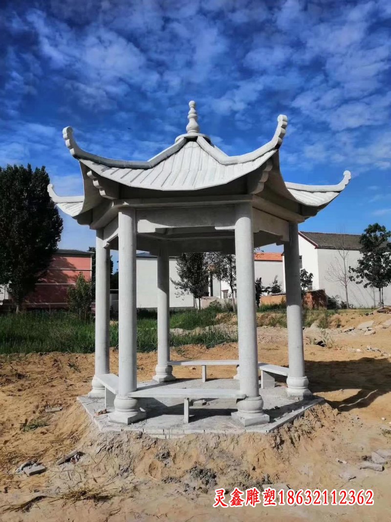 大理石凉亭雕塑