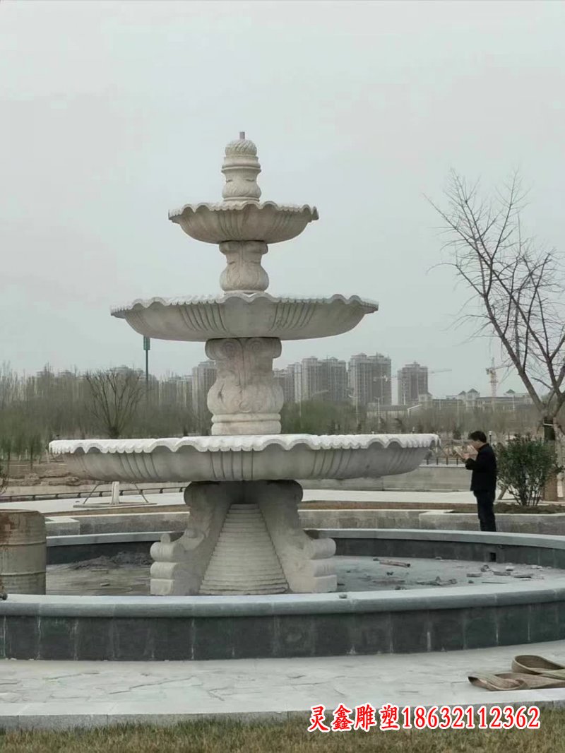 大型多层喷泉雕塑