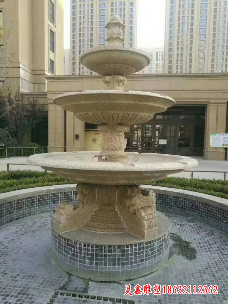 小区喷泉石雕