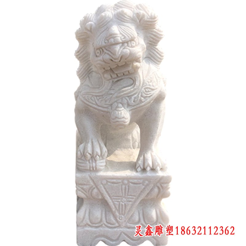 汉白玉狮子雕塑