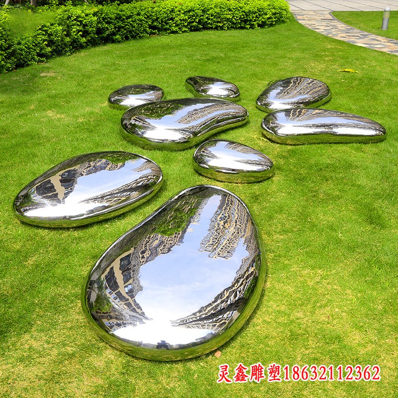 公园不锈钢景观石雕塑