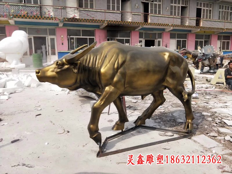 孺子牛铜雕