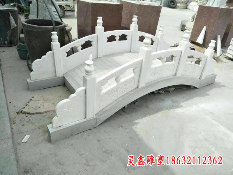 汉白玉石拱桥栏板雕塑