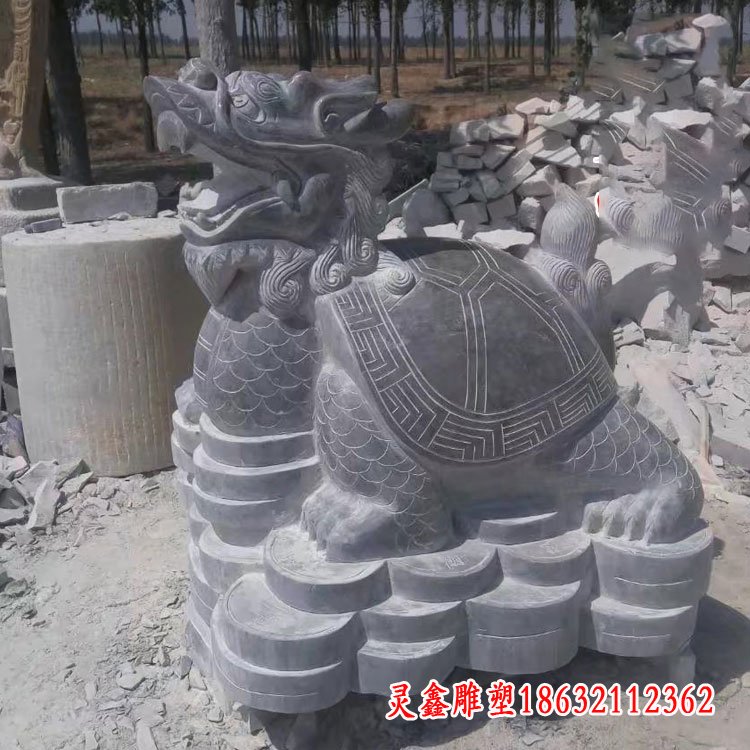 仿古龙龟石雕
