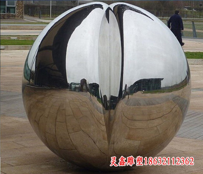 公园不锈钢球形雕塑