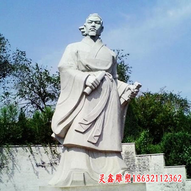 战国时期著名刺客荆轲石雕