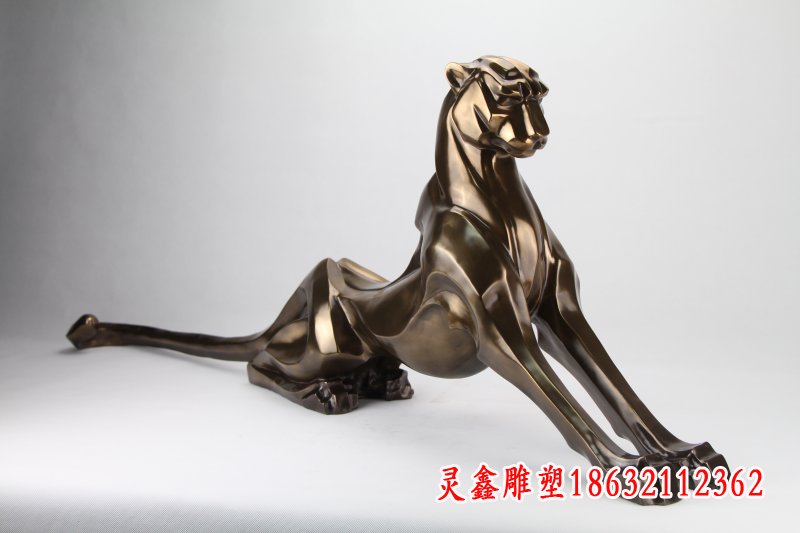 豹子铜雕 (2)
