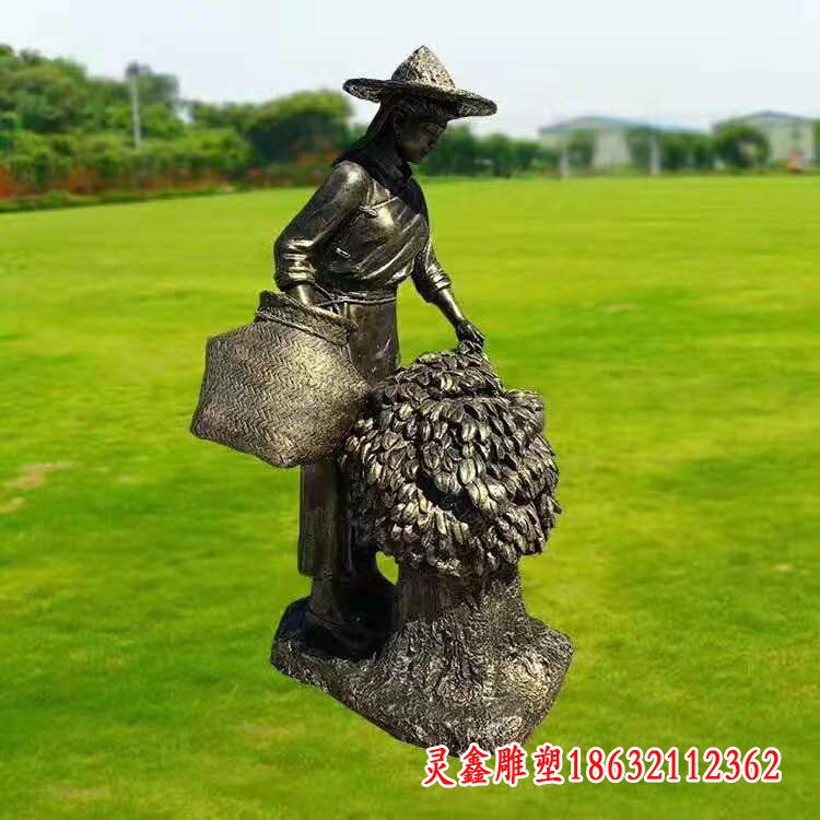 采茶女铜雕 (1)