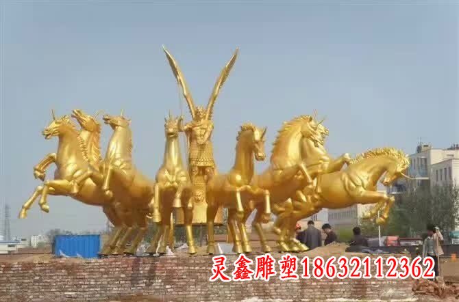 阿波罗战车铜雕_看图王