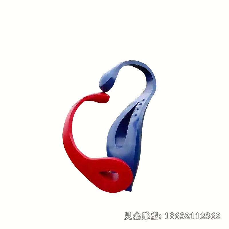 不锈钢彩绘景观雕塑 (33)
