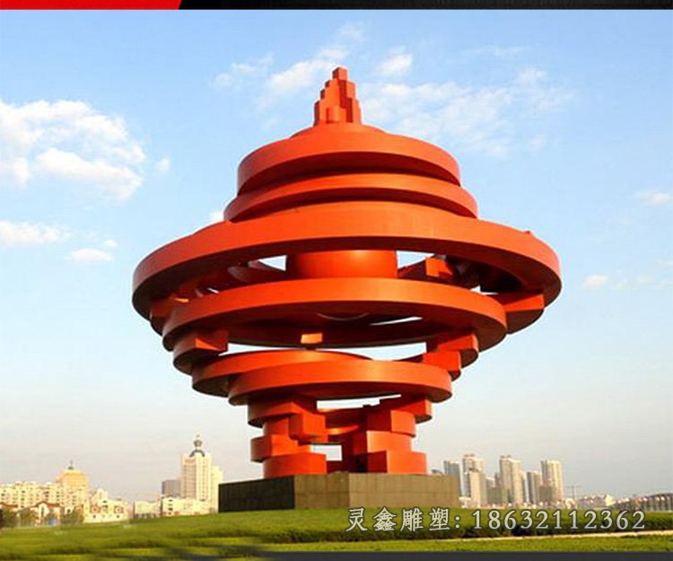 不锈钢城市景观雕塑 (53)