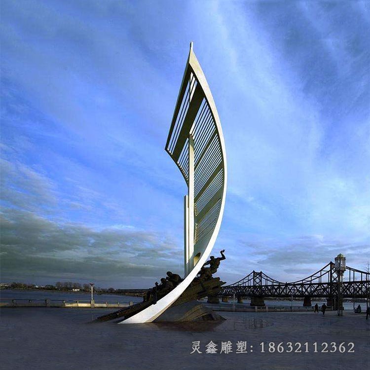 城市街边不锈钢景观雕塑
