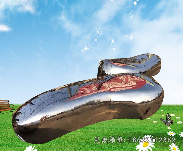 不锈钢凳子雕塑 (4)