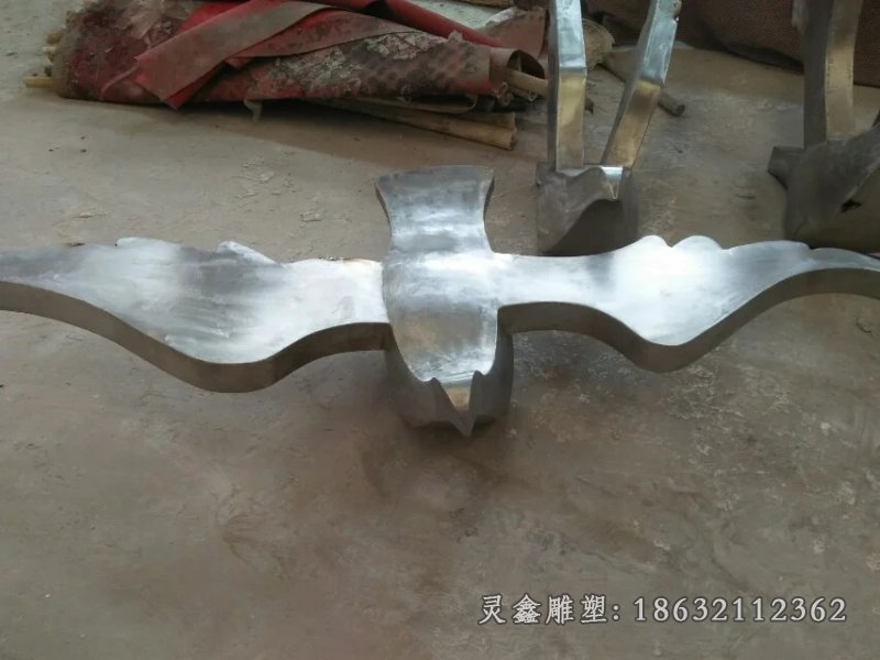 不锈钢鸽子公园雕塑