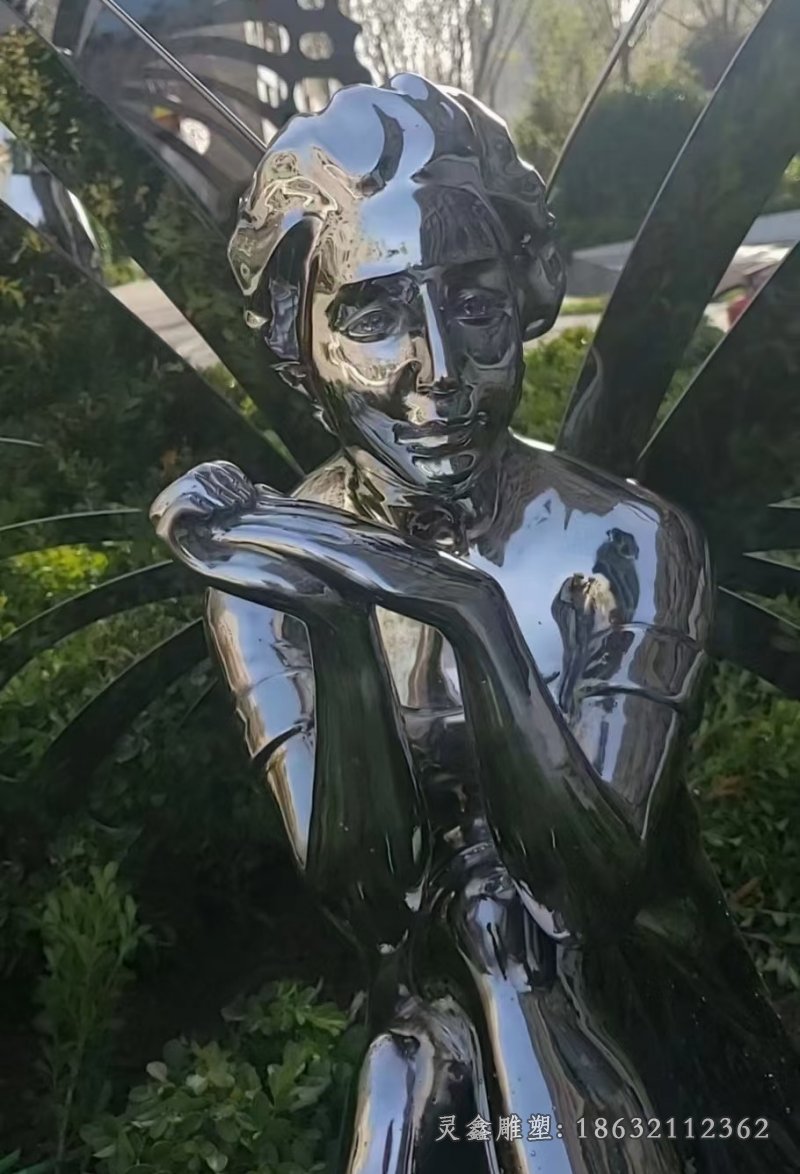 不锈钢蝴蝶雕塑 (6)