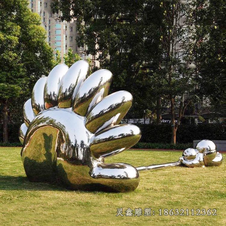 不锈钢花朵雕塑 (25)