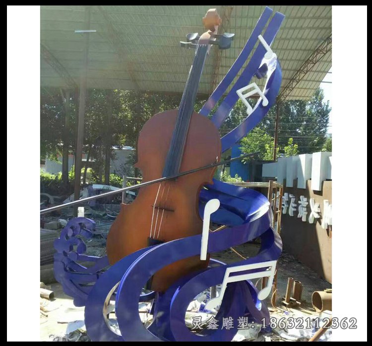 不锈钢琴雕塑 (13)