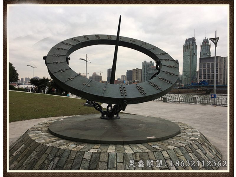 不锈钢日晷   广场景观雕塑