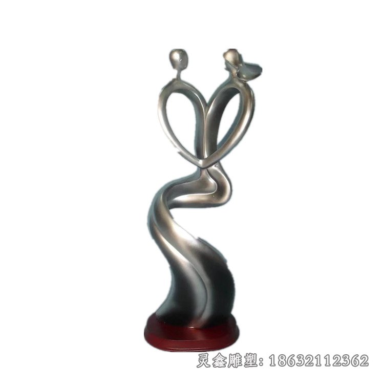不锈钢情侣雕塑 (6)