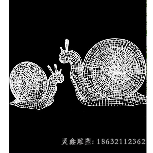 不锈钢蜗牛雕塑 (9)