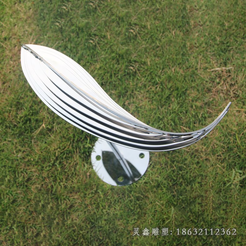 不锈钢鱼动物雕塑 (4)