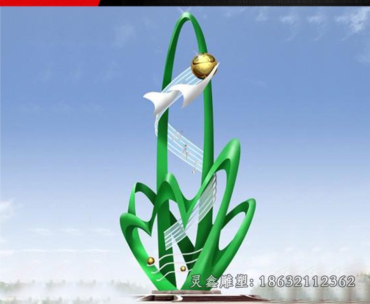 不锈钢树抽象景观雕塑