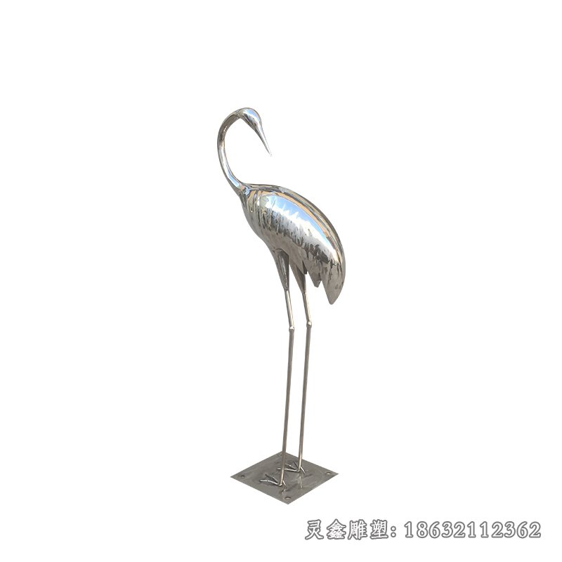 云中白鹤动物景观雕塑