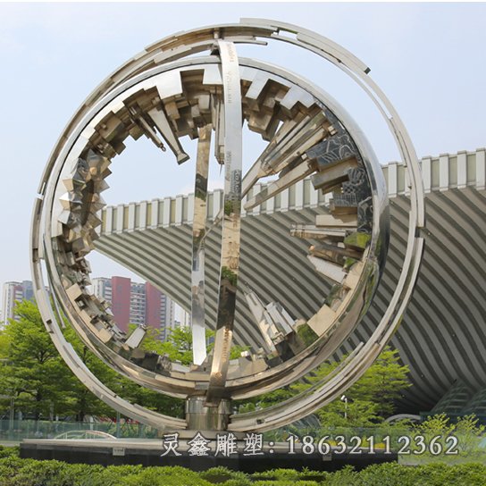 广场企业不锈钢雕塑