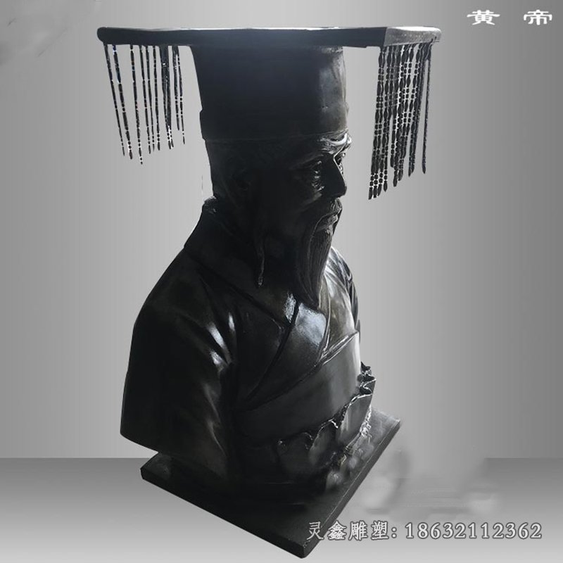 皇帝古代人物景观铜雕