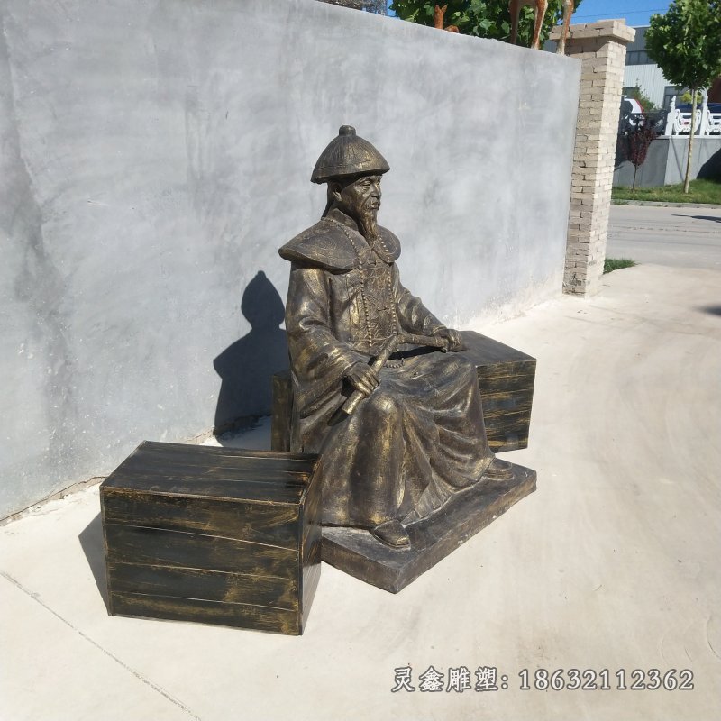 禁烟英雄林则徐铜雕 (1)