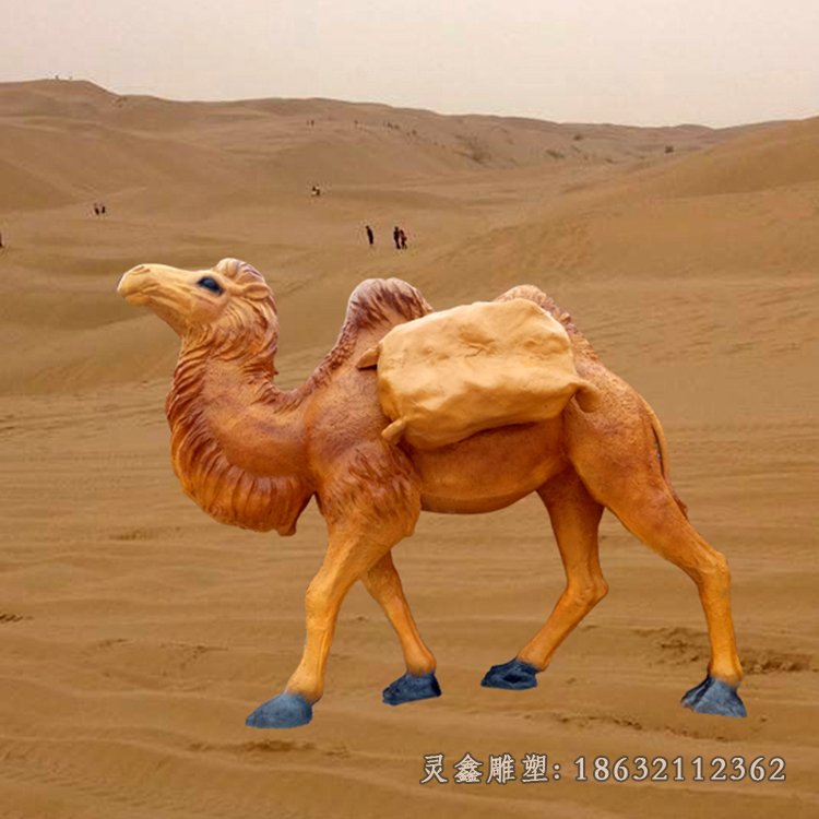 骆驼动物沙漠景观铜雕