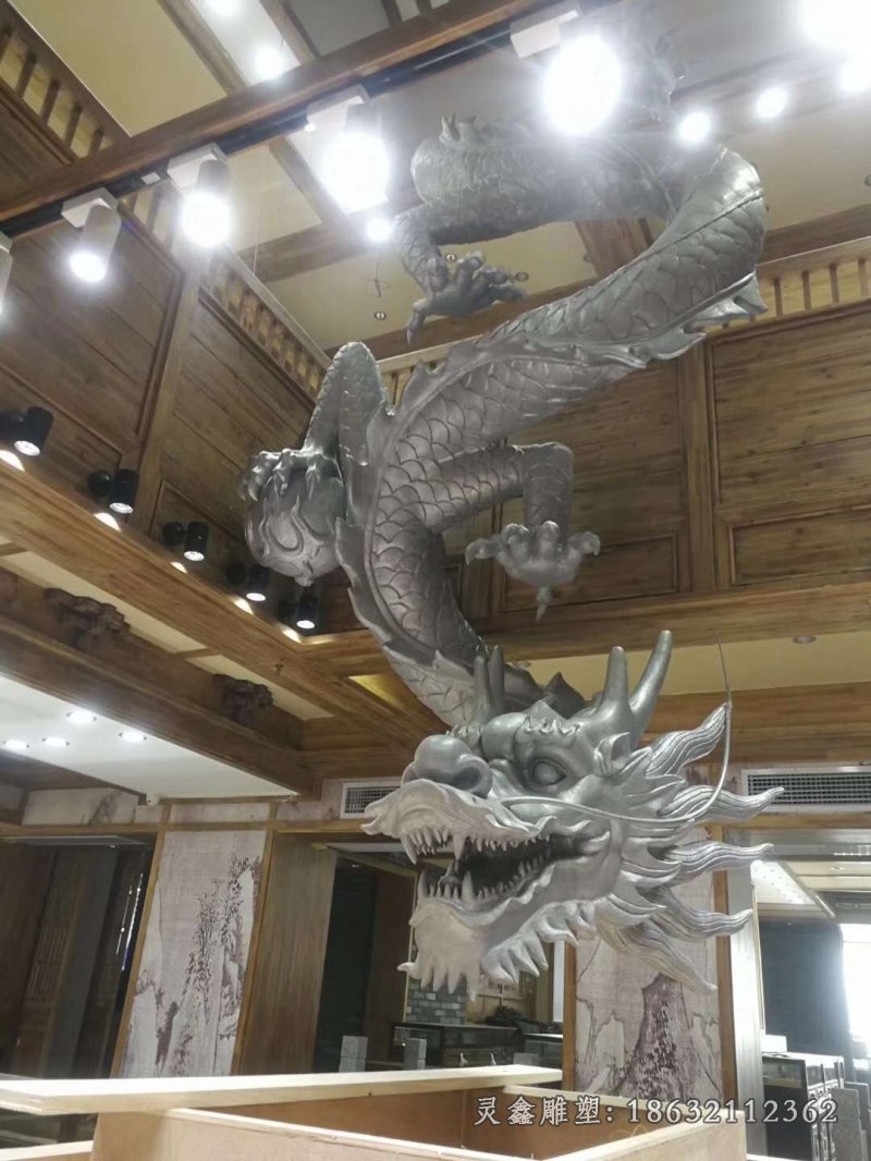 龙腾动物景观铜雕