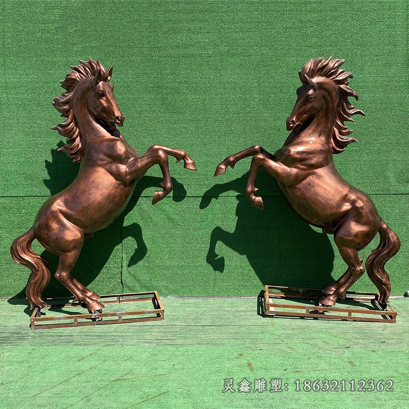 马奔跑城市景观铜雕
