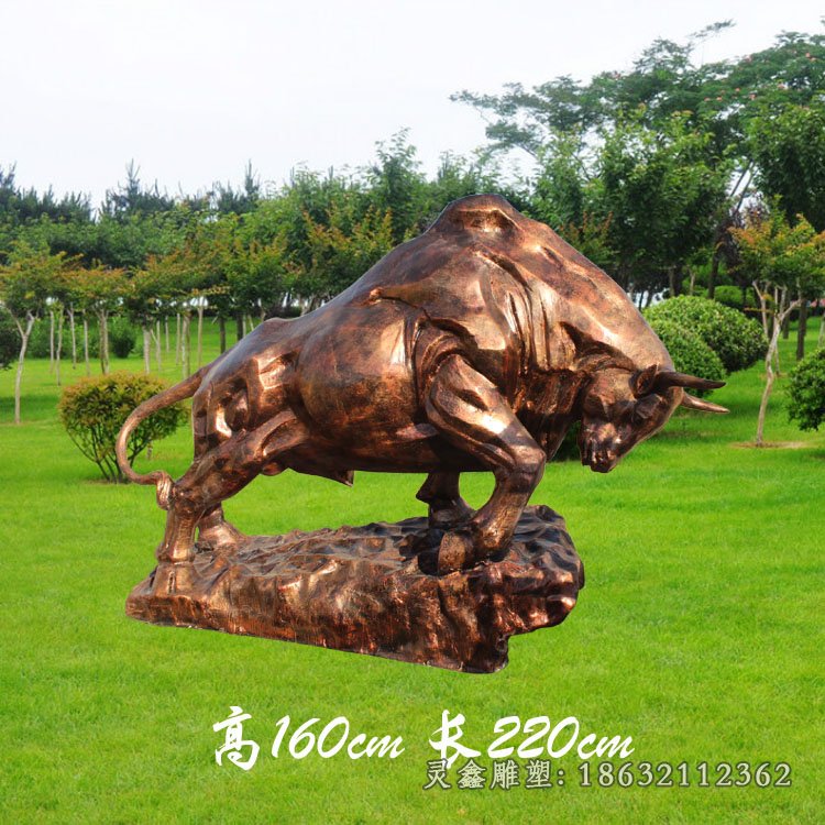 牛铜雕华尔街铜牛雕塑8