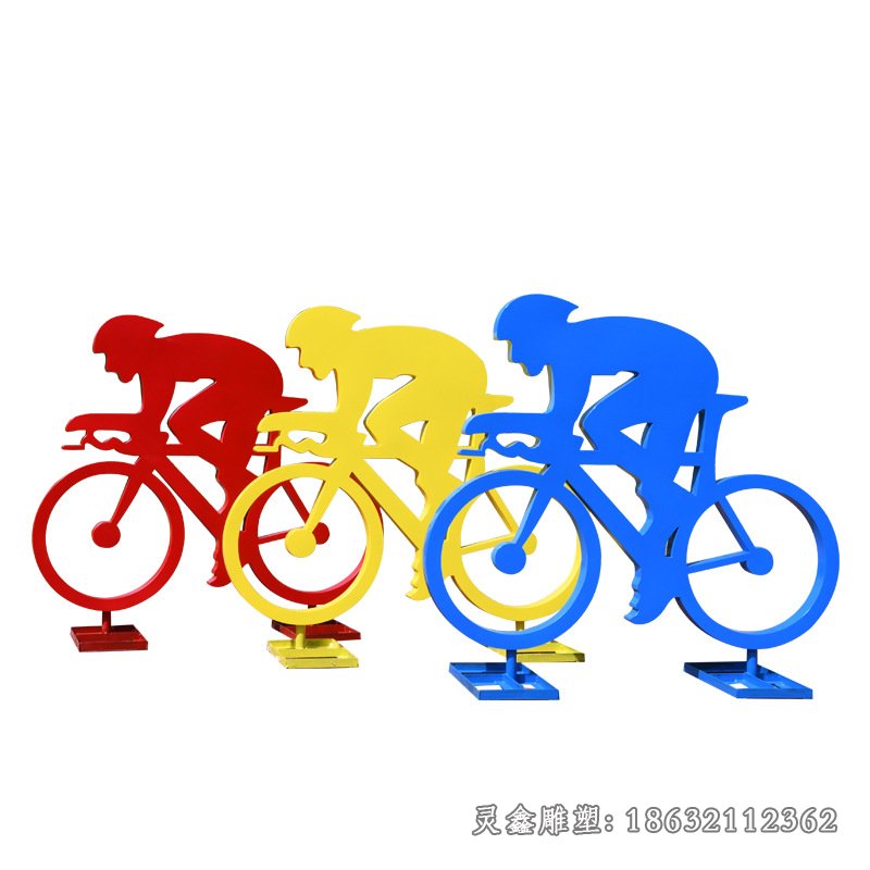 不锈钢剪影人物雕塑 城市创意摆件雕塑 大型抽象运动人物雕塑定制14348