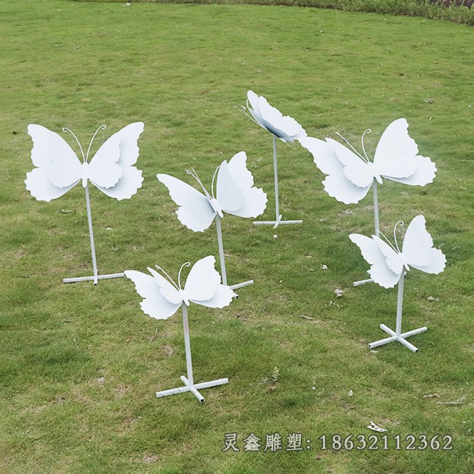 不锈钢镜面蝴蝶雕塑 (16)