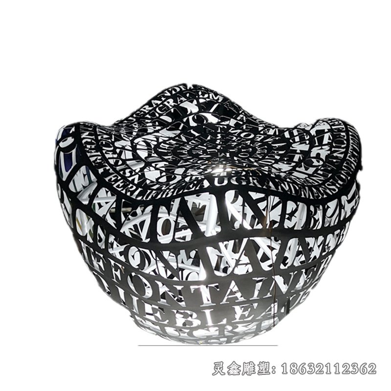 不锈钢镂空球雕塑抽象铁艺圆球创意金属艺术品广场校园公园摆件34891