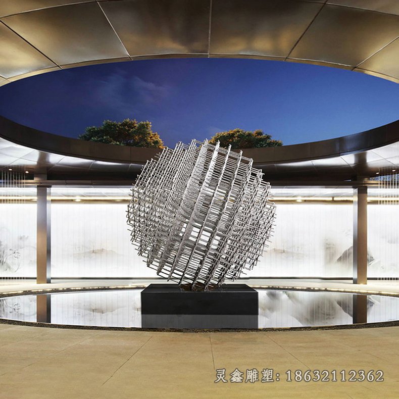 不锈钢筑梦空间雕塑 (1)